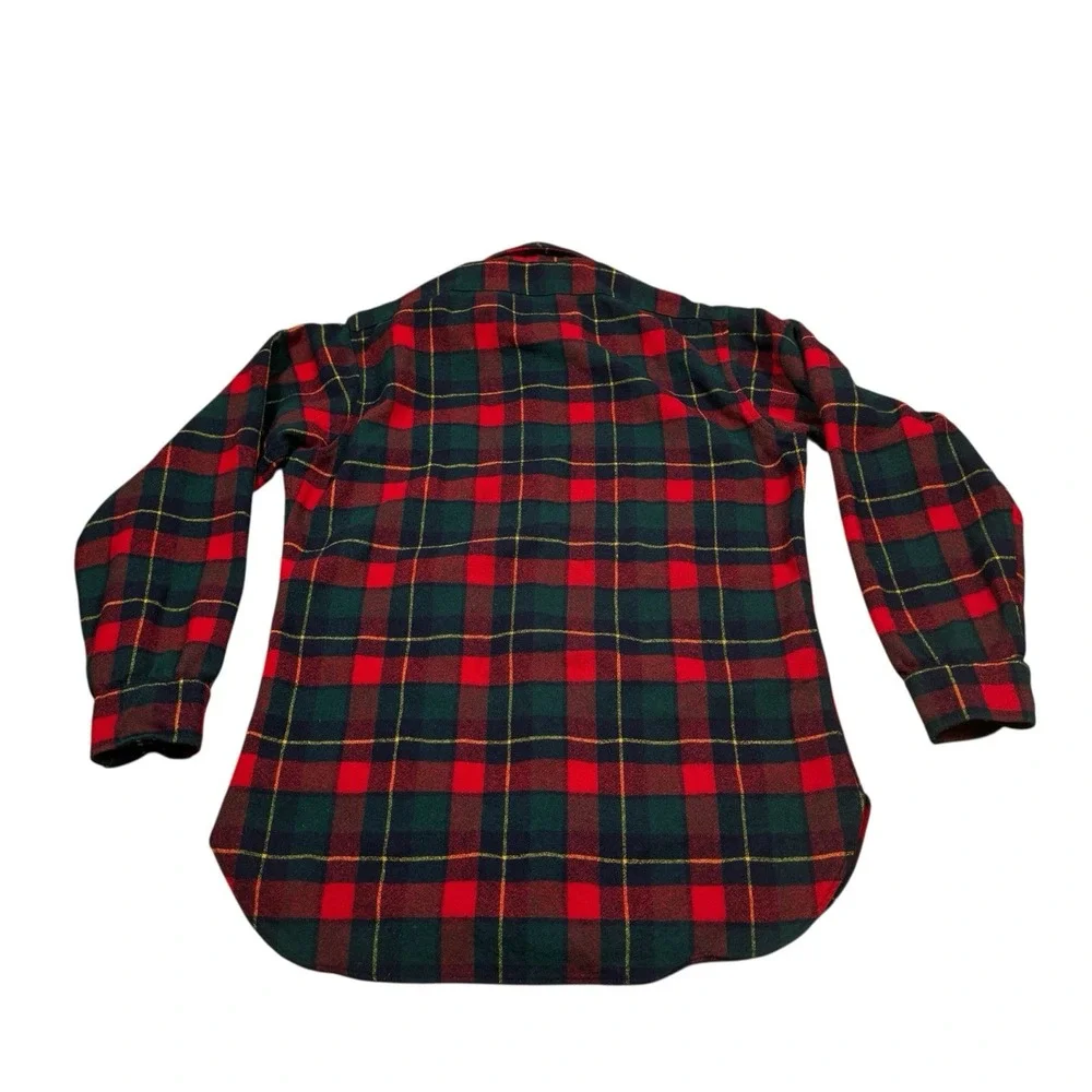 Vintage Pendleton Wool 70s 80s 90s Plaid Flannel Button Up Shirt M‎